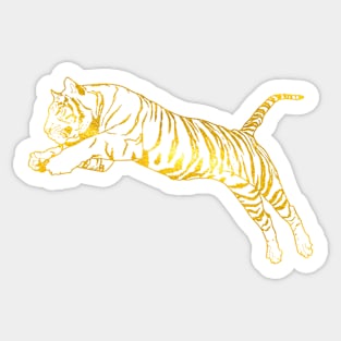 Golden Tiger Sticker